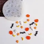 Pumpkin,bat,ghost halloween theme Silicone fondant chocolate mould