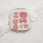6 cavity Creative Bow Design DIY Silicone Mould