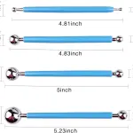 4 PCS Pottery Tools,Fondant Cake Decorating Ball Model,Clay Sculpting Tool Set,Polymer Clay Ball Stylus Dotting Tools