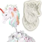 Silicone Unicorn Head Fondant Mould Gumpaste Mould Cake Decorating