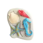 Starfish & Sea Shell Silicone fondant Mold