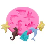 Sea Horse & Starfish Design Candy fondant Mold
