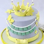 3D Crown Design Marzipan Silicone Mould