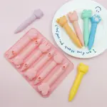 6 Cavity Cartoon Animal Theme Crayon Mold, Chocolate Mold, Resin DIY Silicone Mould