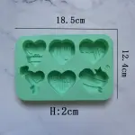 Silicone Chocolate Mold-Heart-Shaped Cake,Chocolate,soap,candle Making Mould