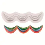 Vintage Wave Design Wedding Cake Border Decoration Silicone Mould