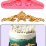3D Vintage Baroque Crown Style Silicone Mould For Cake Border Decoration,Diy Jewelry And Crafts Making