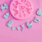 Baby shower theme silicone Fondant mould