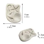 Starfish & Sea Shell Silicone fondant Mold