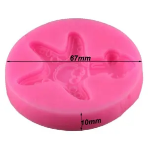 ruffled mushroom silicone mould