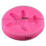 ruffled mushroom silicone mould