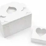 10 Pcs White Heart Window Multipurpose Gift & Packaging Box