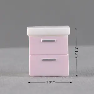 Miniature Pink Drawer Cabinet