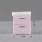 Miniature Pink Drawer Cabinet