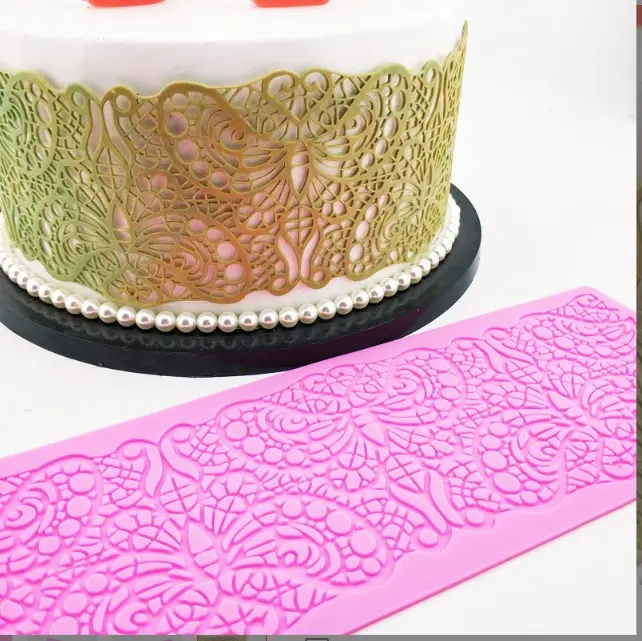 Butterfly Pattern Lace Mat Silicone Mould