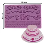 Baroque theme cake decoration silicone mould