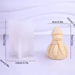 3D CHRISTMAS SNOWMAN CANDLE MOULD