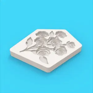 Bunch of rose flower silicone mould