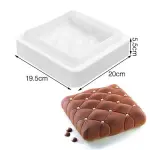 Check cushion theme square silicone mousse cake mould entremet mould