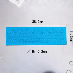 crown shaped Lace Silicone Cake Fondant Border Mould