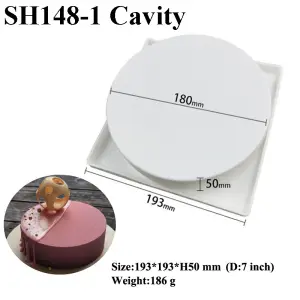 3D Round dics shape Entremet Silicone mould