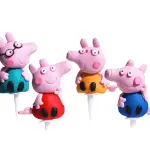3D Peppa Pig Family Cake Toys Set