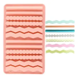 Long Zig zag stick silicone mould