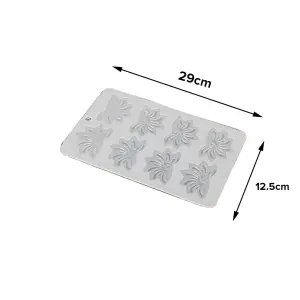 Flower Pattern Chocolate Garnish Mould