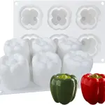 3D Capsicum Vegetable Silicone Mould
