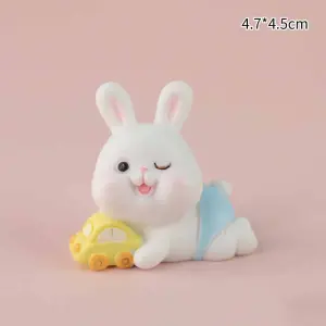 Cute Bunny with Car Cake Toys