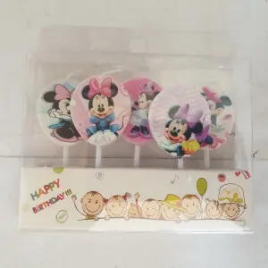 Mickey & Minnie Mouse Theme Cake Candle Style 2