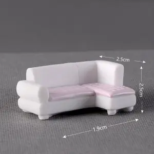 Miniature Resin Sofa Model
