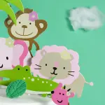 7 pcs cute Animal cake/cupcake topper theme cake decoration