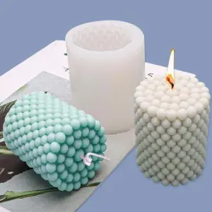 3D Cylinder Candle Silicone Candle Mould