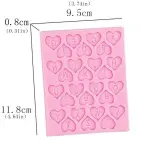 1pc Heart Shaped 26 English Alphabet Silicone Mould