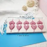 1pc 10-Cavity Heart Shaped Handmade Chocolate Valentine Silicone Mould