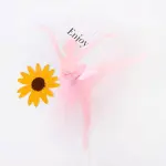 5pcs Pink Ballet Dancer Cake Toppers Ballerina Tutu Dessert Table Birthday Party Decoration Picks