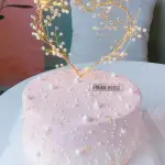 1pc led Heart Shaped Cake Topper Decoration