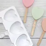 1pc Love Heart Shaped Ice Cream Mold For Diy Food-grade Silicone Popsicle,Yogurt Stick,Ice Lolly Maker