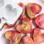 1pc Love Heart Shaped Ice Cream Mold For Diy Food-grade Silicone Popsicle,Yogurt Stick,Ice Lolly Maker