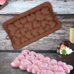 1pc Bubble Heart Shaped Silicone Mould for Chocolate,Candy,Cookie And Dessert
