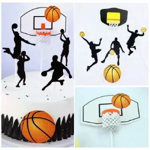 Basketball Cake Toppers For Cupcake Decorating Party Supplies,Ideal For Basketball Player Or Fan Themed Parties,Christmas