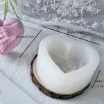 1pc Heart Shaped Hand In Hand Valentine's Day Silicone Mould For Baking & Candle Making