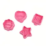 4pcs Cookie Cutter plunger set