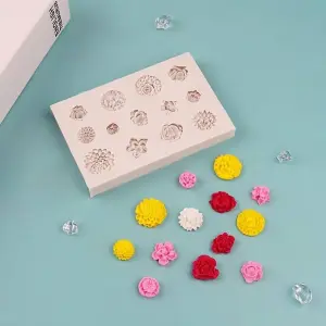 VARIOUS FLOWER SHAPED silicone mould