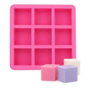 8 cavity square shape silicone mould ( 95 grms )