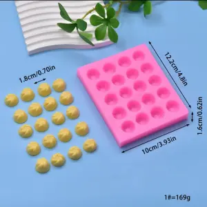 20 cavity swirl silicone mould