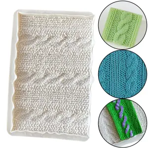 sweater knitting weave texture silicone mould