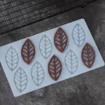 Leaf Shape Chocolate Garnish Mould