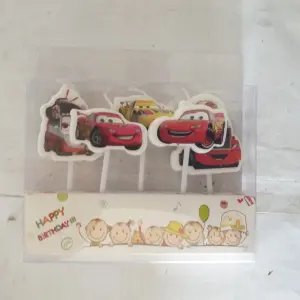 McQueen Car Theme Cake Candle
